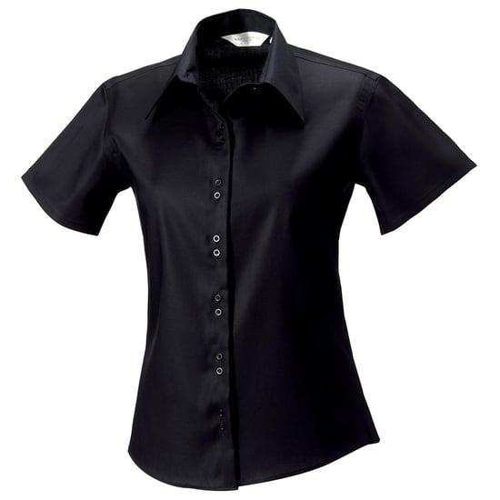 Russell Collectie Dames/Dames Korte Mouwen Ultiem Niet-Ijzershirt (Zwart) - Image 3