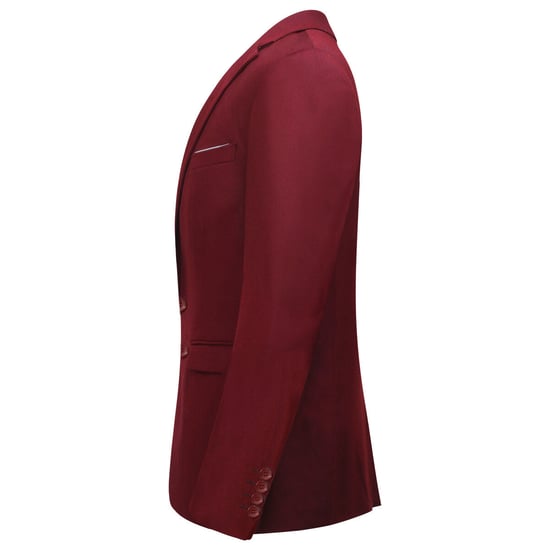 Classic Red Blazer Two Buttons Blazer