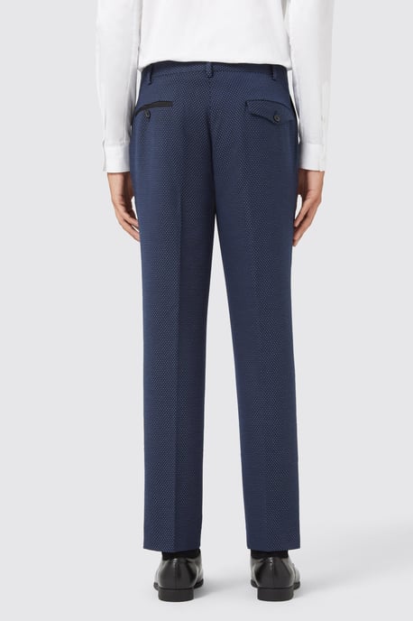 Neale Navy Jacquard Trouser TT x AM