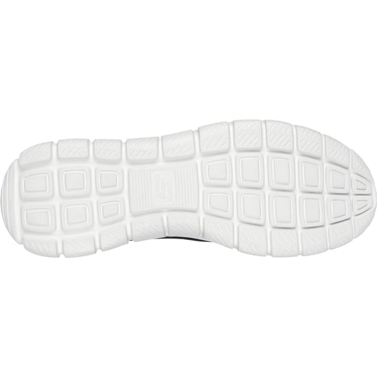 Skechers Track Glendor Polyester Heren Navy/Lime Trainers - Image 2