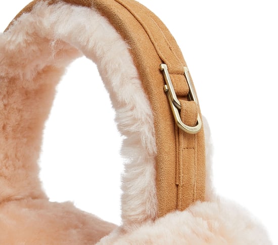 Womens Winter Super Soft Fluffy Tan Ear Muffs Warm and Cozy Ear Warmers