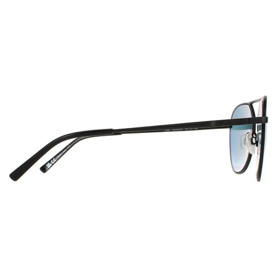 Serengeti Aviator Unisex Matte Black Saturn Polarized Petrol Blue Odell