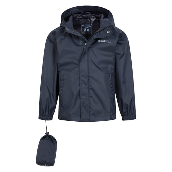 Mountain Warehouse Pakka II Waterdichte Jas voor Kinderen/Kinderen (Donkerblauw) - Image 6