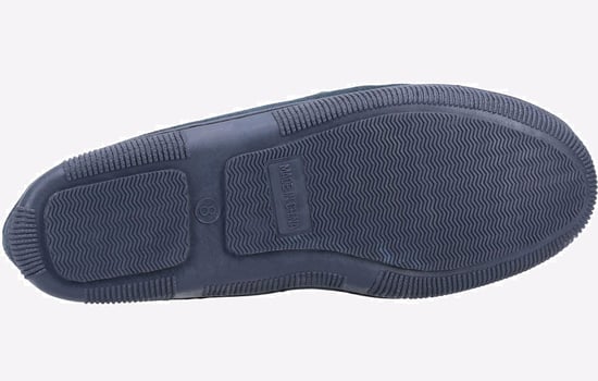Cotswold Sodbury Heren Suède Pantoffels In Marineblauw - Image 4