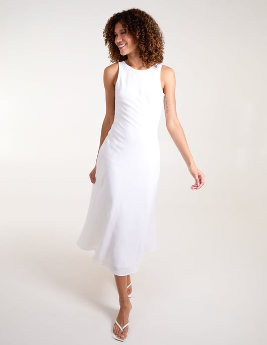 Bias Cut Midi Dress