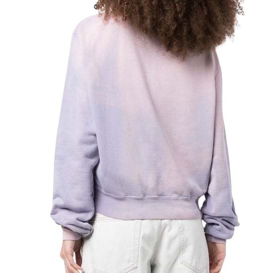 Off-White Purple Laundry Crop Sweatshirt