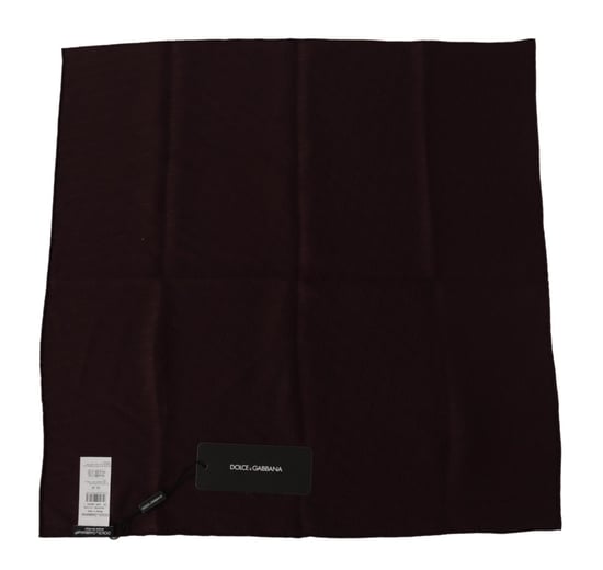 Dolce & Gabbana Bruine Zijde Blend Vierkante Sjaal Zakdoek Mannensjaal - Image 2