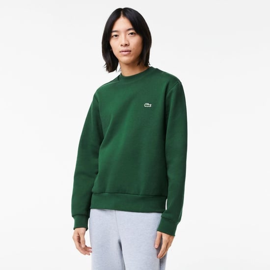 Lacoste Mens Crew Neck Fleece Sweatshirt