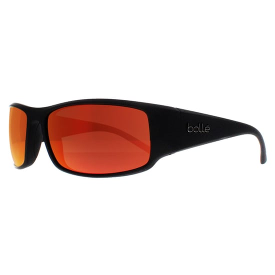 Bolle Wrap Mens Matte Black Volt+ Ruby Polarized King