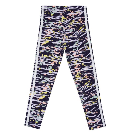 Girl's adidas Originals Junior Allover Print Leggings in Purple white