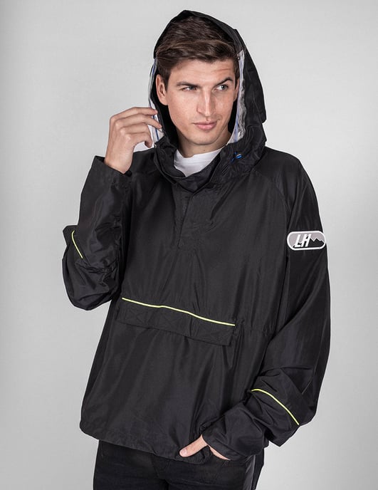 Les Hommes jas K Way Mannen zwart - Image 3