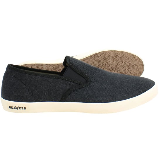 Seavees Baja Standaard Heren Zwarte Plimsolls - Image 4