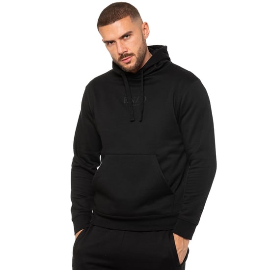 Enzo | Heren Pullover Hoodie - Zwart - Image 1