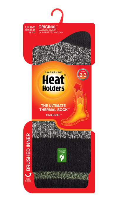 Heat Holders Heren extra dikke warme thermo sokken - Zwart Groente (Porto) - Image 2