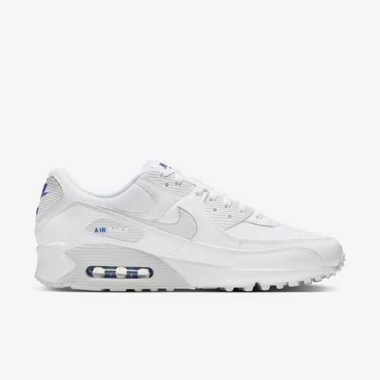 Nike Air Max 90 Heren in Wit/Photon Dust/Game Royal - Image 2