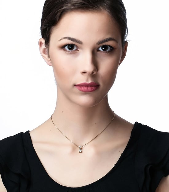 Orphelia 'Lykke' Women's 925 Sterling Silver Chain with Pendant - Silver ZH-7128