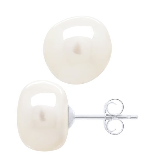 Oorbellen van Zilver 925 en Echte Cultuur Zoetwaterparels Barok 10 - 11 mm - Image 1