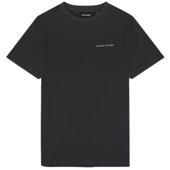 Lyle & Scott geborduurd logo gunmetal grijs T-shirt - Image 1