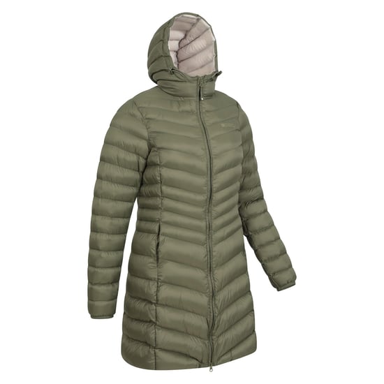 Mountain Warehouse Dames/Dames Florence lange gewatteerde jas (Khaki) - Image 6