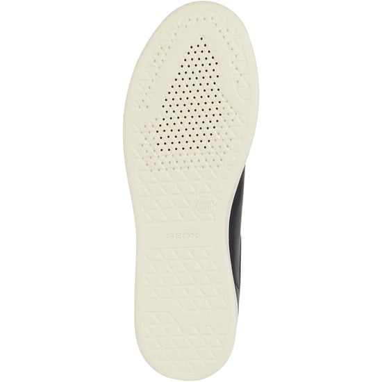 Geox D Jaysen B Leather Vrouwentrainers Dark Jeans/Optic White - Image 3