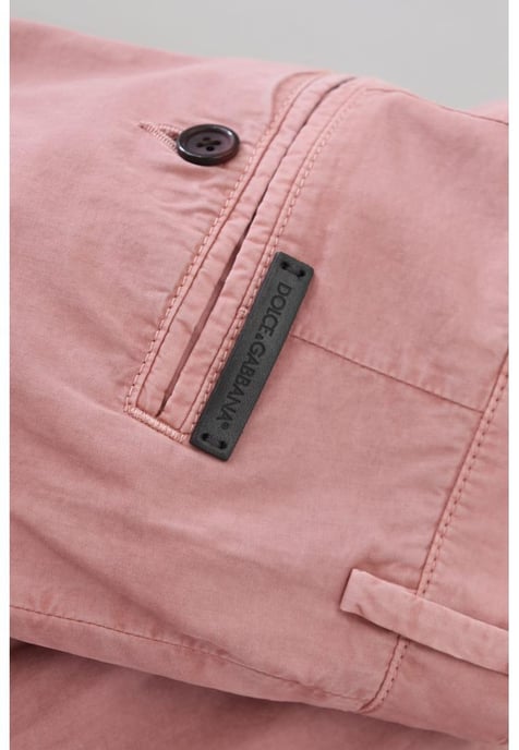 Dolce & Gabbana Mannen Roze Chino Katoenen Casual Shorts - Image 3