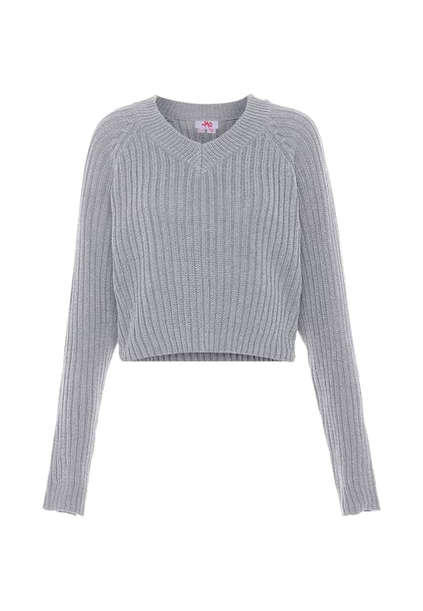 Mymo Jumper Dames licht grijs melange - Image 1