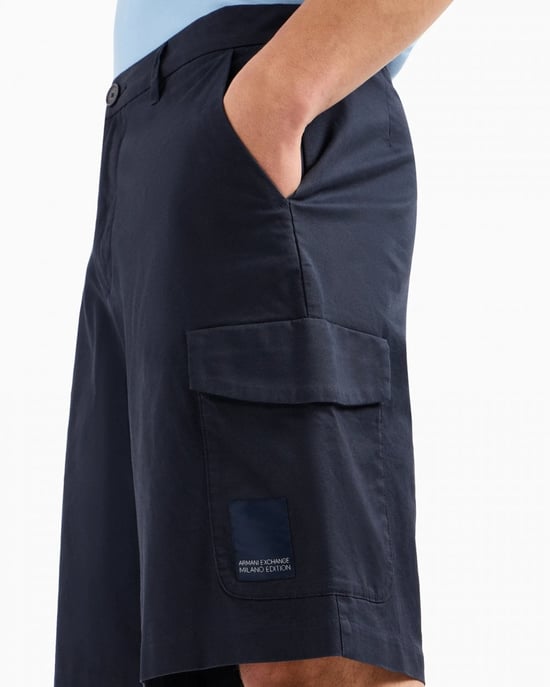 Armani Exchange Heren Milano Editie Cargo Shorts - Image 3