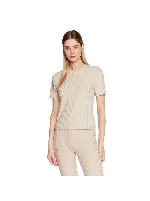 Calvin Klein dames T-shirt met ribbels - Image 1