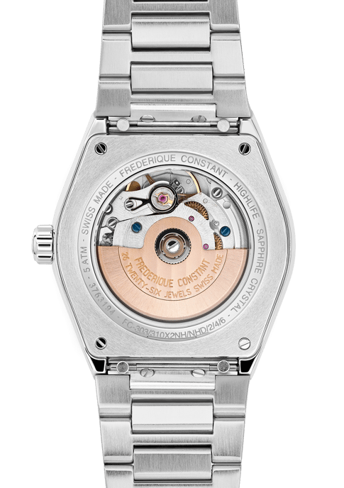 Frédérique Constant Highlife Heart Beat Dames Horloge Zilverkleurig FC-310SD2NH6B - Image 2