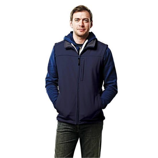 Regatta Mens Flux Softshell Bodywarmer / Sleeveless Jacket Water Repellent And Wind Resistant (Navy /Navy)