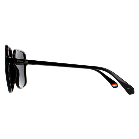 Polaroid Square Womens Black Grey Grey Polarized 90041091