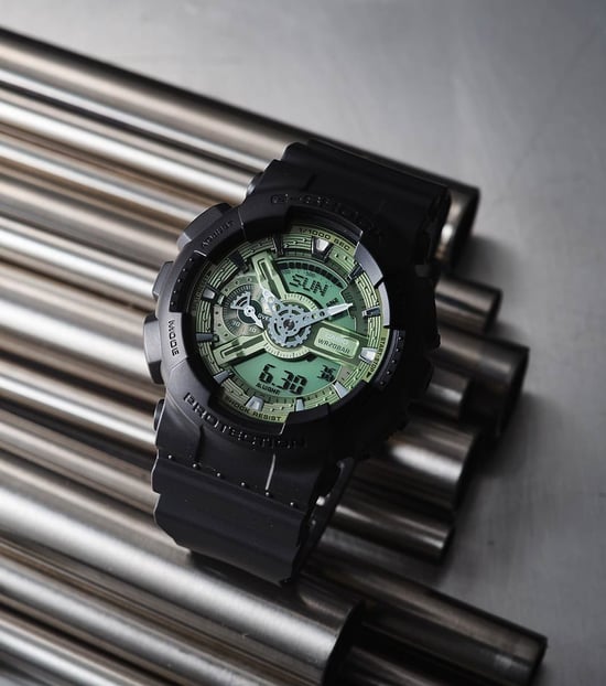 Casio G-shock Heren Zwarte Horloge GA-110CD-1A3ER - Image 4