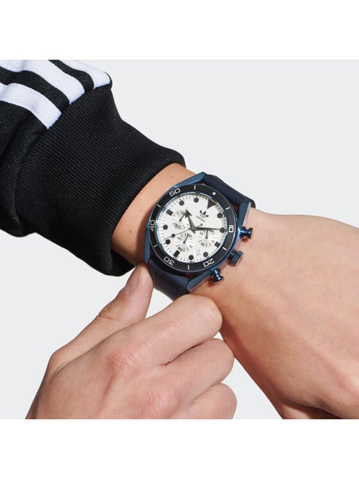 Adidas Originals Edition Two Chrono Unisex Blauwe Horloge AOFH23004 - Image 4