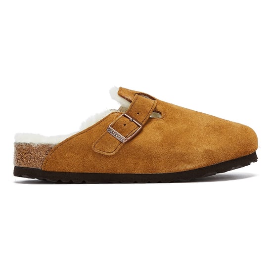 Birkenstock Boston nerts pantoffels in omgekeerd lam - Image 5