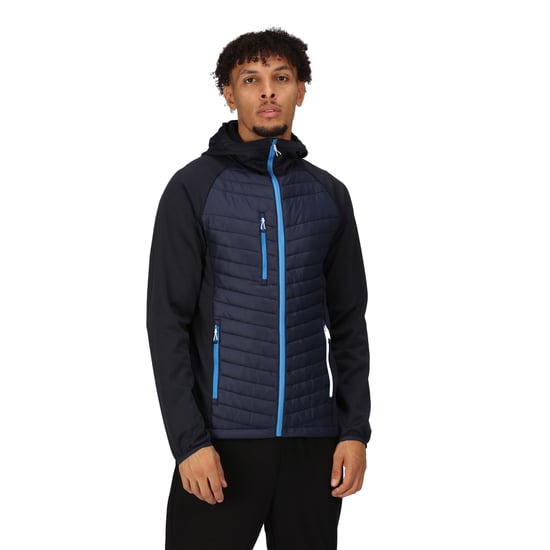 Regatta Mens Navigate Quilted Hybrid Jacket (Navy/French Blue)
