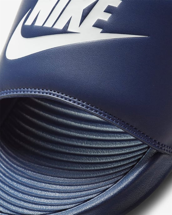 Nike Victori One Slides Midnight Navy/Midnight Navy/White