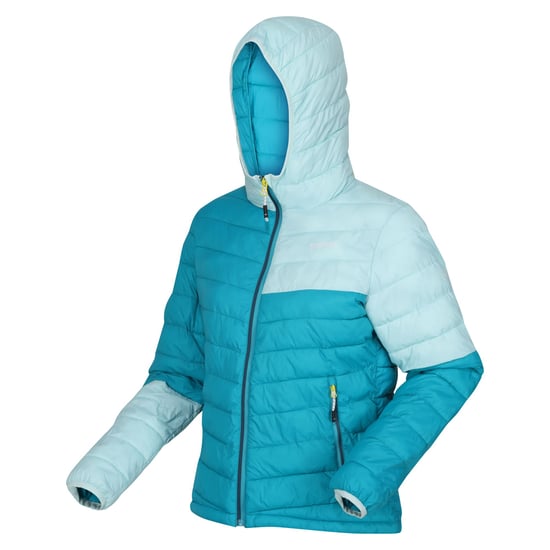 Regatta Womens/Ladies Hillpack II Hooded Padded Jacket (Tahoe Blue/Bleached Aqua)