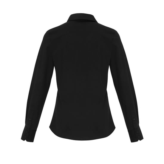 Premier Dames/Dames Popeline Stretch Shirt Met Lange Mouwen (Zwart) - Image 2