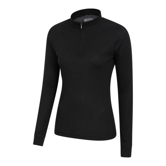 Mountain Warehouse Dames/Dames Talus Zip Neck Thermo met lange mouwen (Zwart) - Image 3