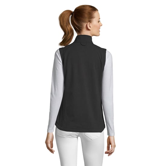 SOLS Womens/Ladies Rallye Soft Shell Bodywarmer Jacket (Black)