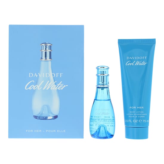 Davidoff Cool Water For Her Eau de Toilette 30ml + Bodylotion Cadeauset - Image 1