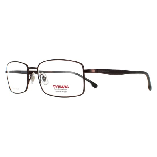 Carrera Rectangle Mens Brown Glasses