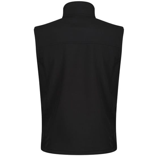 Regatta Mens Flux Softshell Bodywarmer / Sleeveless Jacket Water Repellent And Wind Resistant (All Black)