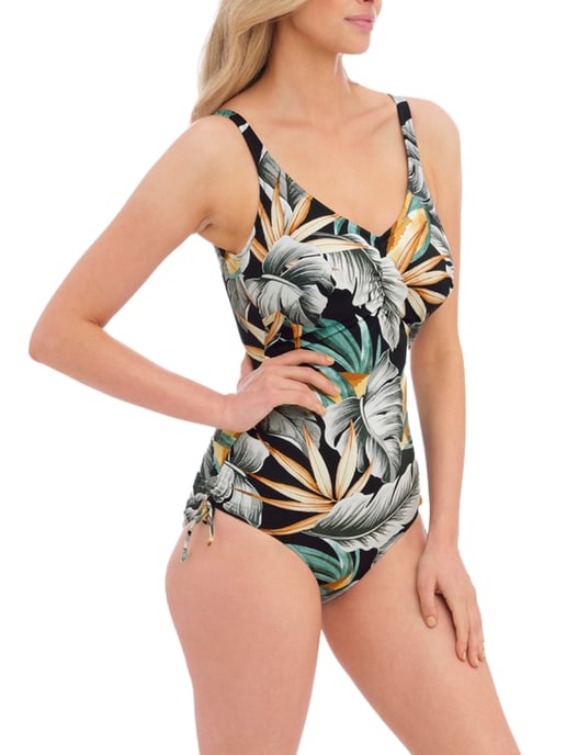 Bamboo Grove V-Neck Adjustable Leg Swimsuit - Image 4