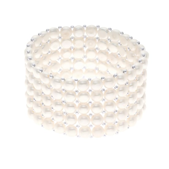 DIADEMA - Bracelet - Real Freshwater Pearls - White