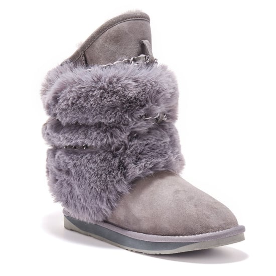 Atilla Short Gray Boots