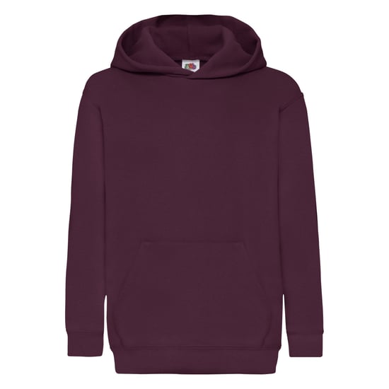 Fruit Of The Loom Kinder Unisex Sweatshirt Met Capuchon / Hoodie (Bordeaux) - Image 1