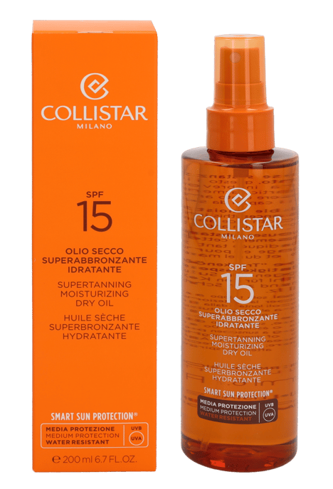 Collistar Supertanning Dry Oil SPF 15 200ml. - Image 1