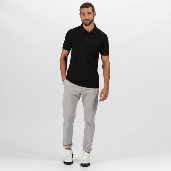 Regatta Mens Honestly Made Recycled Polo Shirt (Black)