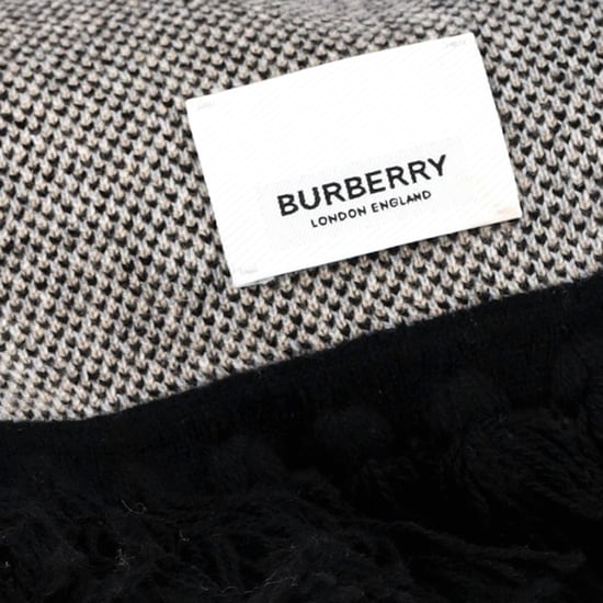 Burberry Intarsia Logo Scarf in Multicolor Wool - Image 3